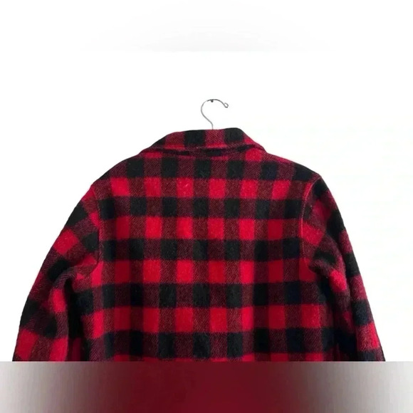 VTG Woolrich Buffalo Plaid Wool Mackinaw Cruiser Hunting Jacket Sz 18 - Picture 8 of 14